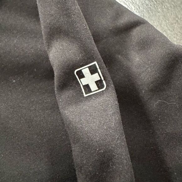 Swiss Tech Men’s Black 100% Polyester Zip Up Jacket High Neck Small Logo Size L - Picture 3 of 9